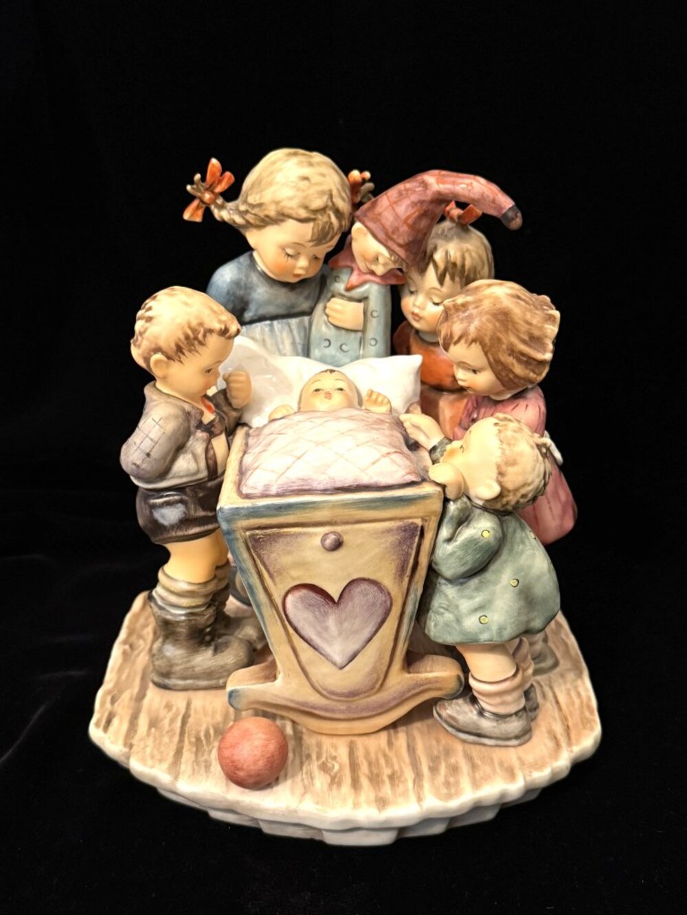 Hummel 574 Rock-A-Bye Century Collection 1994 Large Porcelain Cottagecore Kids